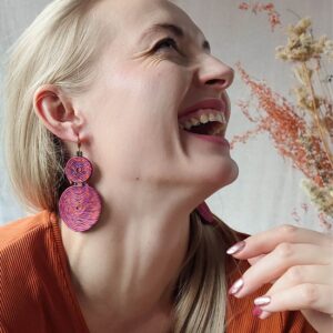 lekkie kobiece kolczyki kola stal chirurgiczna