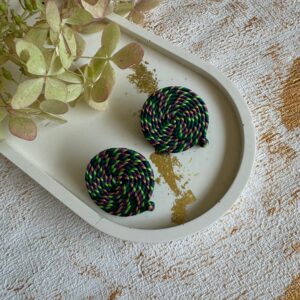 zielono fioletowa mozaika małe koła