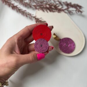 asymetryczne kolczyki koła lekkie