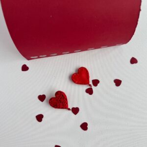 czerwone kolczyki serca